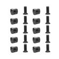 10pcs Plate Bolt Steel -Lok Screw & Nut Repl ement Set for Mlok Rail Sections. 
