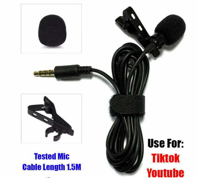 Mic Bitmap BMP Electret Condenser Lapel Microphone | Daraz.pk