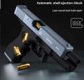 Glock Soft Bullet Toy Gun Shell Ejection Foam Darts Blaster Manual Airsoft Gun With Silencer For Kid Adult. 