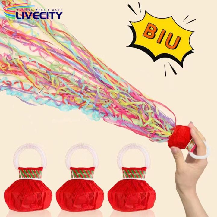 Confetti Alternative Popper Colorful Hand Throw Streamers for Festive Celebrations Perfect for Birthdays Weddings Graduations More No Mess Confetti Ribbons Pack of 10 Hand-thrown Streamers