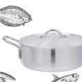 Fish pot trophy Cookware casserole pot 1 to 10 sizes Heavy weight Cooking pot. 