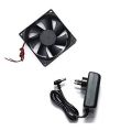 12V DC 4 Inch High Speed Cooling Fan - High Quality Computer Fan wIth 12V Adapter - Size: 92x92x25mm. 
