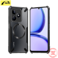 Nanu For OPPO Realme Note 50 [Bull] Compatible with Magsafe Phone Case Shockproof Slim Soft Cover Transparent Back Protection Casing. 