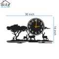 meadows diy wall clock, new stylis animal design wall clock, creative wall clocks, clock for guest room, stylish clock for TV lounge. 