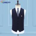 Suit Vest Top V Neck Single Breasted Pockets Waistcoat with Brooch. 