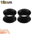 1Pair Silicone Flesh Tunnel Double Flared Saddle Ear Plug Gauge Unisex Piercing. 
