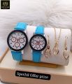 SPECHIL OFFER PRICE  STAR CLASSIC COUPLE WATCH  GOOD LOOKING DILE  NEW COLOERS  WITH STONE LOKIT CHIN STONE EARRINGS  COMPLETE SET AMAZING OFFER PRICE  WITH VIP NORMAL GIFT BOX. 