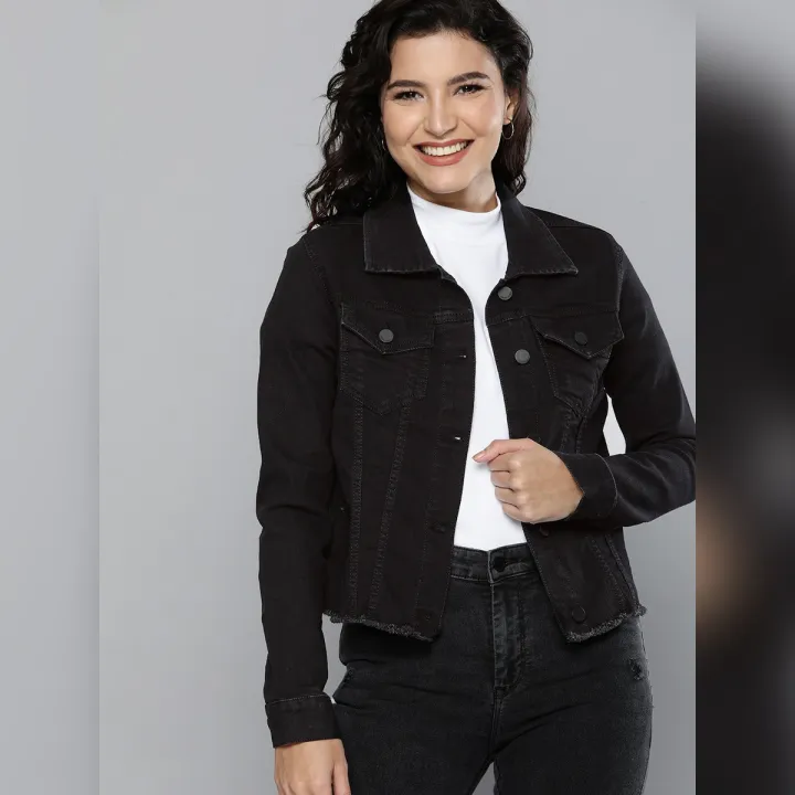 Long sleeve black jacket sales