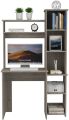 Computer Desk, Rustic Wood Corner Desk, Industrial Writing Workstation Table with  Storage for Home Office Study Desk with Bookcase Customized. 