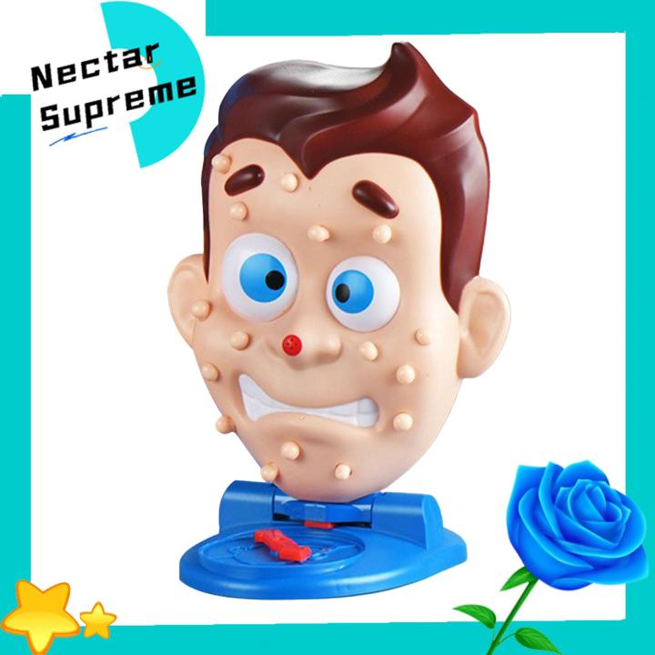 Human Face Spot Popping Toy Stress Relief Pimple Popping Toy Game for Kids Adults Fun Water Spraying Spot Popping Game for Family Party Prank Prop Board Game