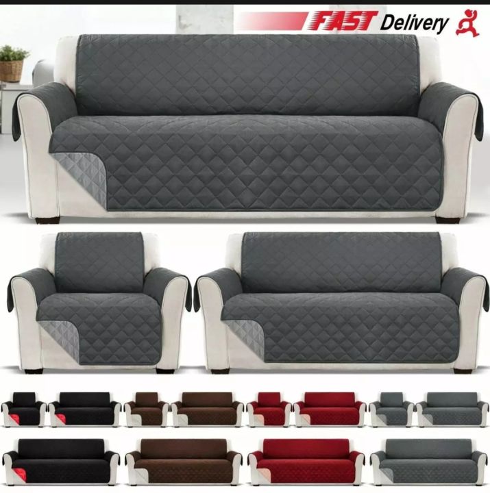 QUALITED SOFA COVER 100% PURE COTTON EXPORT QUALITY WATERPROFF NON SLIP FOR COMPLETE FURNITURE PROTECTION