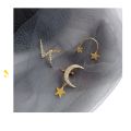 Gold Star Moon Non-Piercing Ear Clip Earrings For Women Simple Fake Cartilage Ear Cuff Jewellry Clip Boucle D'oreille. 