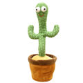 Dancing Cactus,Talking Cactus Toy, The Cactus Repeats What You Say,Electronic Dancing Cactus Toy with Lighting,Singing Cactus Recording and Repeat Your Words,Cactus Mimicking Toy for Kids. 