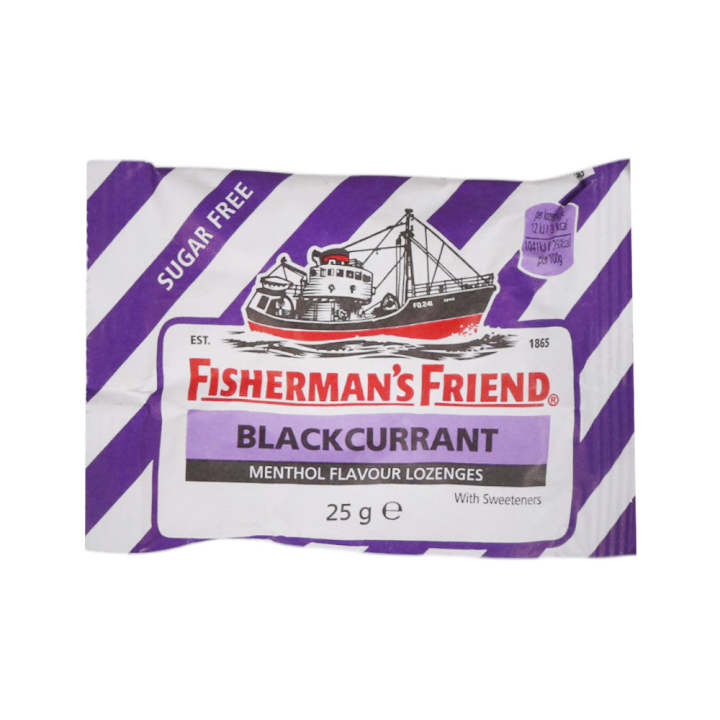 FISHERMANS FRIEND CANDY BLACKCURRANT SUGAR FREE 25 GM 𝐨𝐫𝐢𝐠𝐧𝐚𝐥