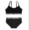 Teenag Girls Training Bras Panties Sets Kids Cotton Underwear Set School Students Bra Vest and Panties Children Sports Bra 8-16Y. 