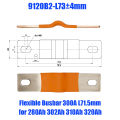 Lifepo4 Battery Flexible Busbar 72mm 300A Lithium Battery Straps Clips Stud Connecting Bars Pure Copper For LFP 230Ah 280AH 280K. 