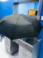 Umbrella-Folding Umbrella-Small Folding black Umbrella - Vinyl Sun Umbrella for Men and Women (large size Folding Umbrella 22 inches From Mid to sides). 