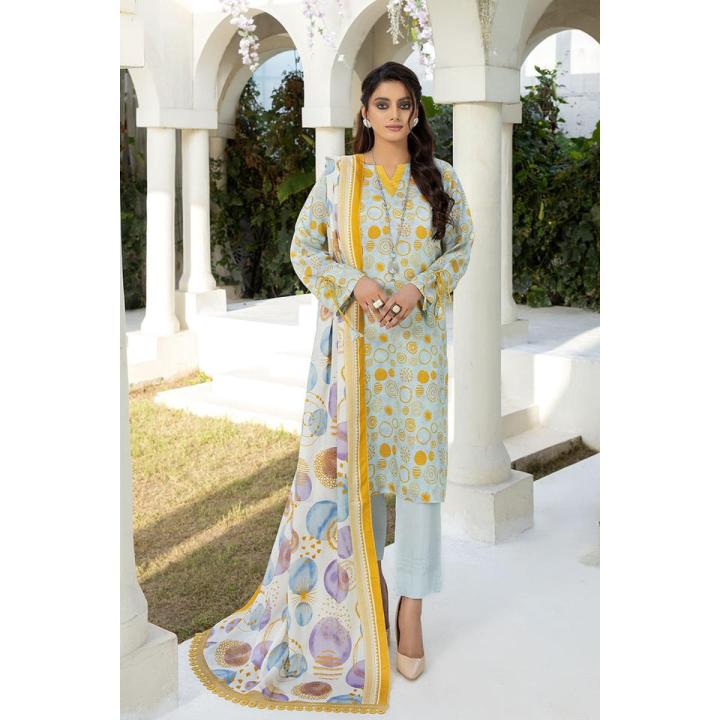 Tsc-09 - Safwa Trendy Doria Viscose Collection Vol 01 3 Piece Unstitched Suit For Women / Unstitched Fabric For Women