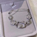 Hello Kitty Bracelet Kawaii Sanrio Diamond Cute Jewelry Anime Peripheral Necklace For Friend Girlfriend Birthday Jewelry Gift Qoddess. 