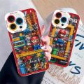 Shell For Xiaomi Redmi Note 11 10 10S 11S 8 9 7 8 9S 9T 9C K40 Pro POCO F3 Casing Soft TPU Game Super Mario Bros. X Anti-falling Cute Korean INS Cartoon Full Protection. 