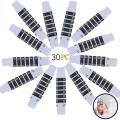30 Pcs Forehead Thermometer Strips-Instant Read Forehead Thermometer Strips,Reusable Thermometer Strip for Checking Baby Kid Adult Temperature,95℉to 104℉,Travel-Sized. 