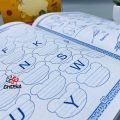 Preschoolers Writing Practice Notebook Set of 3- English, Urdu, Math Writing Notebooks-1134. 