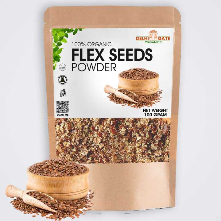 Alsi Seed Powder (Flex / Flax Seeds Powder | Flaxseed Flour | Alsi ka powder - 100 Grams