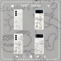 Line Pooh Bear Bass Light Year Applicable to Samsung zflip3/4 Phone Case Foldable Screen zfold2/3/4 Hard Shell. 