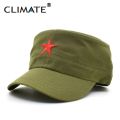 CLIMATE Communist Cap Caps Hats Men Red Star Army Cap Party Men International Brigades Flat Top Cool Army Military Hat Caps Man. 