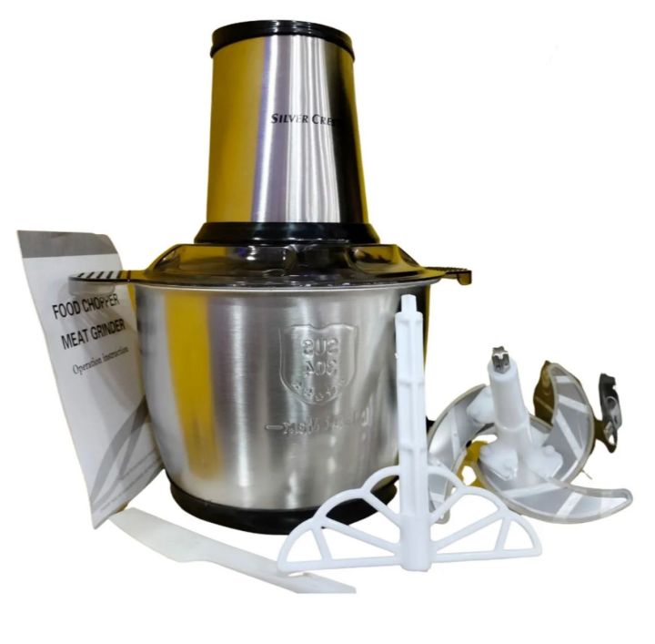 Silver Crest Electric Meat Grinder chopper 3L Stainless steel sharp blades 4 pcs 1000 Watts motor
