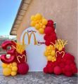 10 pcs 9 inch Mango Balloons without shinny Latex Balloon for Valentine Birthday Parties Baby Shower Wedding Backdrop Decor Minion, Bee Theme and Summer Party. 