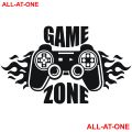 ALL-AT-ONE # 46 (" GAMING ZONE ") Self-Adhesive, Vinyl (pvc), Waterproof, Wall Decal, Art Sticker For Computer Room, Gaming Room, Bedroom, Their Door,  And To Gift Your Friends And Relatives.. 