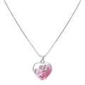 Hunts Best - New Fashion Pink Zircon Crystal Heart Necklace for Women - Sterling Silver Chain Pendant Necklace for Girls - Birthday Gift for Girls, Girlfriend, Bestie, Wife, Sister, Daughter and Mother.. 