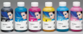 Ink Tec Sublinova Smart DTI Dye Sublimation Inks – 6 Colour Set (C, M, Y, K, LC, LM) – 100ml Bottles for Epson Printers. 