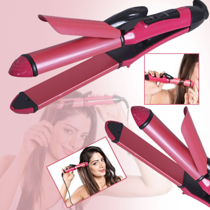 in Hair Straightener and Curler, ceramic plates, fast heating