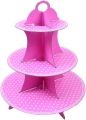 3 Tiered Cardboard Cupcake Stand Thicker Paper Cake Rack Foldable 3 Tier Cupcake Stand For Birthday Party Wedding Dessert Holder KS. 
