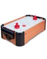 Mini Wooden Air Hockey Table Game - Fast Paced Action Game - Lots of Fun for Kids - Durable with Strong High Powered Fan Speed. 
