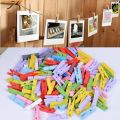 Photo Wooden Small Clip Pack of 50 Clips (1 Inch Clip Size). 