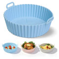 Air Fryer Silicone Griddle Reusable Pot Easy Clean Round/Rectangular Liner Ninja Griddle Pizza Plate Grill Mat Air Fryer Accessories Fryer Silicone Pot Basket Liner Non-Stick Oven Baking Tray. 