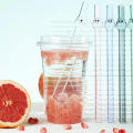 High Borosilicate Glass Borosilicate Heat Resistant Straws Good Light Transmission 9 Colors Big Eye Glass Straw Transparent. 