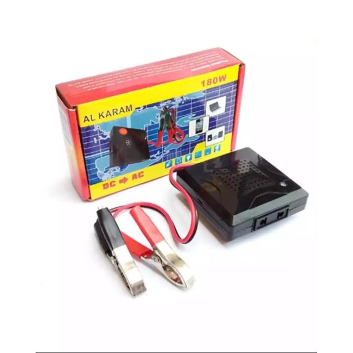 Power Inverter Mini UPS With USB (180) -12 Volt DC To AC 220 Volt 180 Watt Mini Inverter -Mobile -Laptop -Screen- AC____TO DC Charger Best And High Quality 100% Original Smart UNique And Professional Product