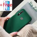 (Free Tempered Glass) Biruiqu For Infinix Hot 8 Anti Shock Slim Soft【Sandstone】Shell Phone Cover Case. 
