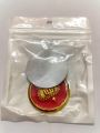 3D Golden Red Taj Crown Metal Logo Sticker With Double Tape For Bikes And Cars Decoration. 