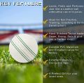 Pro Play Essentials: 5RIDGE 3PCS Soft & Safe Cricket Training Balls - Real Stitched Seam for Ultimate Bounce, Swing & Spin Mastery. 