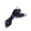 USB2.0 Charging Cord to Mini USB Male 3.5mm Jack Plug Audio Bluetooth Cable. 