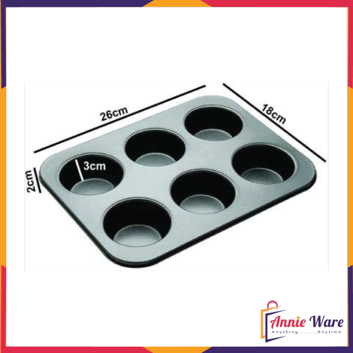 Fruit%20Cake%20Mold%20Non%20Stick%20Bread%20Loaf%20And%206%20Muffin%20&%20Cupcake%20%20Baking%20Tray%20-%20Image%202