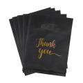 Plastic Thank You Bags Bulk Handle Black Merchandise Bags 100PCS Reusable Retail Bags for Store Party Favor Purchase Grocery. 