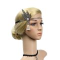 Vintage 1920s Great Gatsby Headband Flapper Girl Fancy Party Costume Hair Accessories Stone Pearl Bridal Headpiece. 
