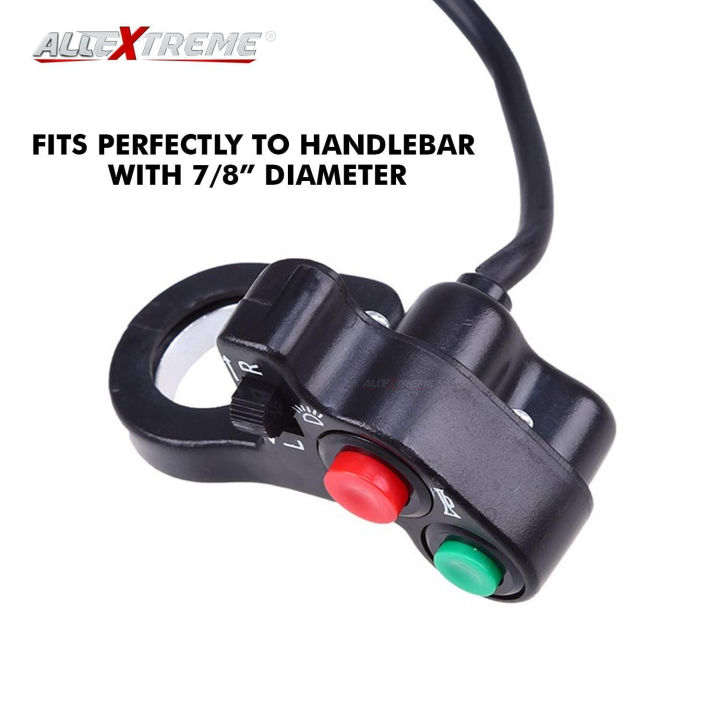 Universal%20Durable%20Switch%20Horn%20Turn%20Signal%20Headlight%20Switch%207/8"%20Compatible%20with%20Motorcycle%20Sport%20Dirt%20Electric%20Bike,%20ATV,%20UTV,%20etc%20(12V,%20Black)%20-%20Image%203