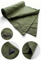 Heavy Duty Army Green Canvas Tarpal Heavy Duty Canvas Tarps Cotton Canvas Tarpaulin Cover Tent. 